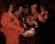 Georges de La Tour Nativity, Louvre oil painting
